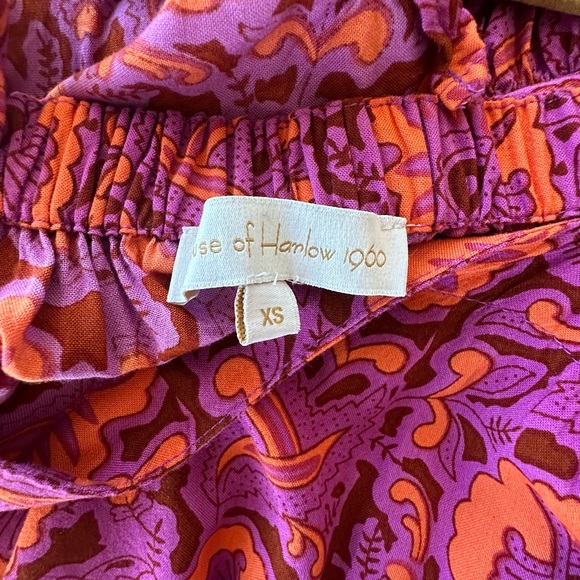 House of Harlow 1960 Printed flutter sleeve sundress, size XS - Picture 4 of 5